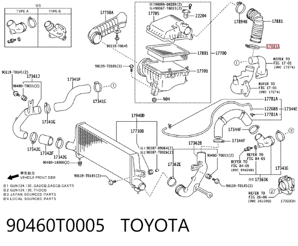  90460T0005 Toyota