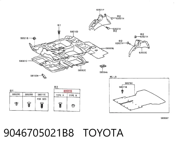  9046705021B8 Toyota