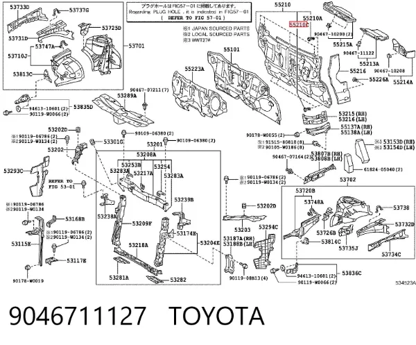 9046711127 Toyota