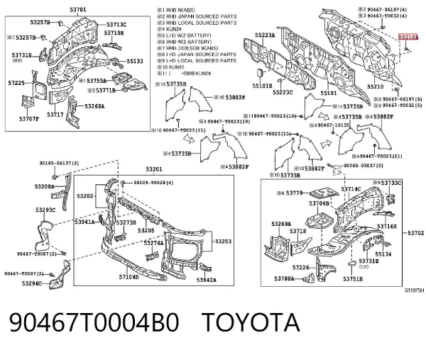  90467T0004B0 Toyota