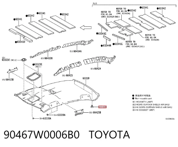  90467W0006B0 Toyota