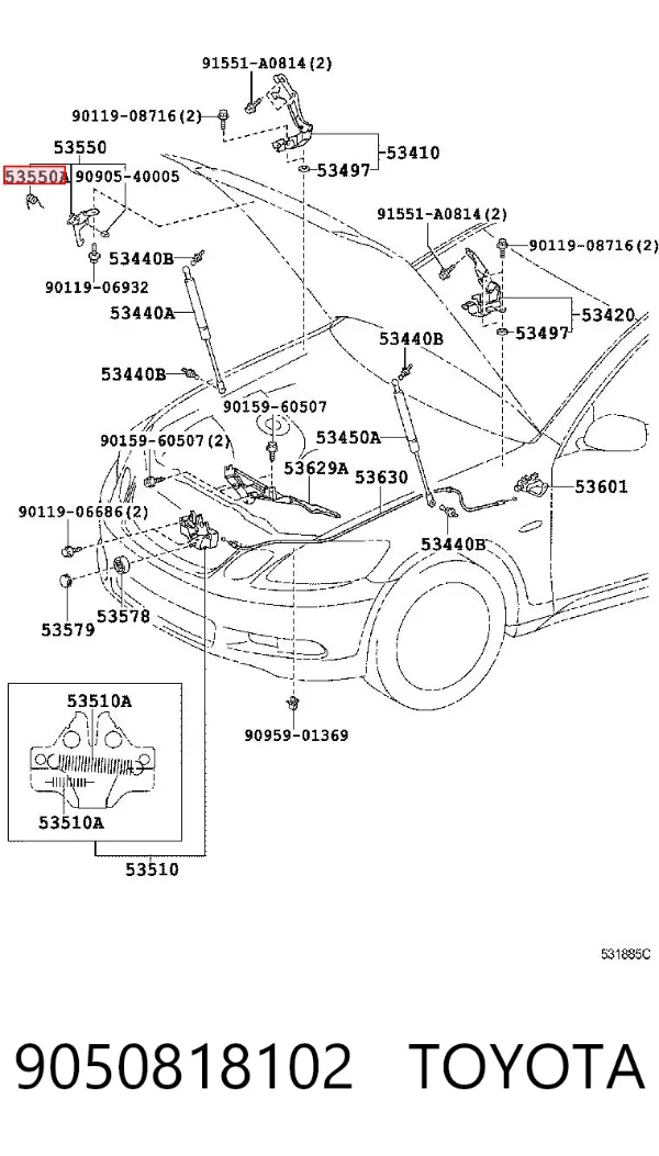 9050818102 Toyota