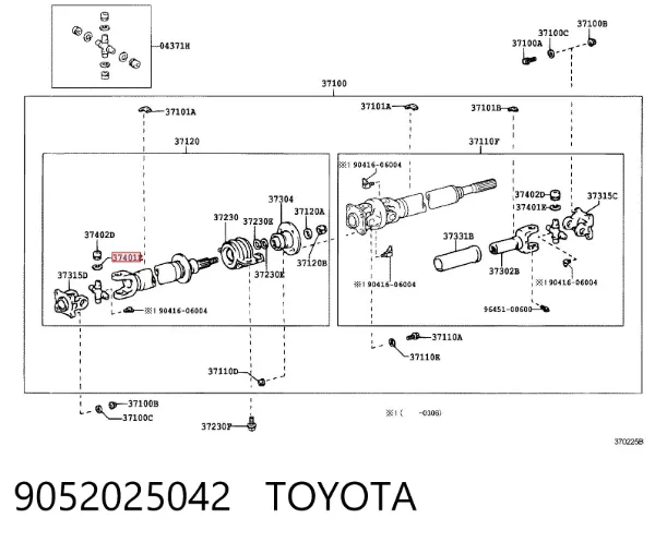  9052025042 Toyota