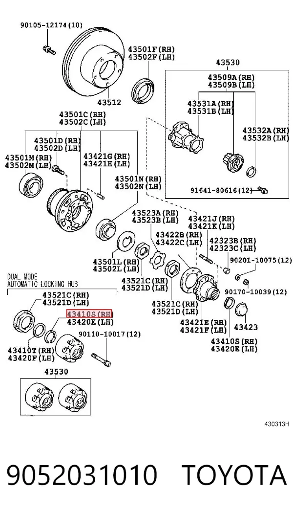 9052031010 Toyota