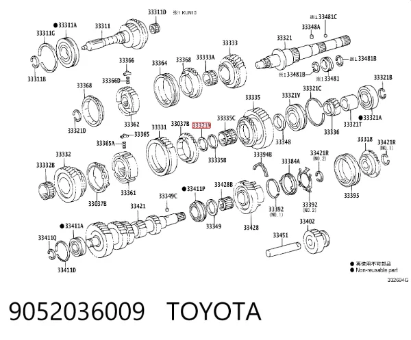  9052036009 Toyota