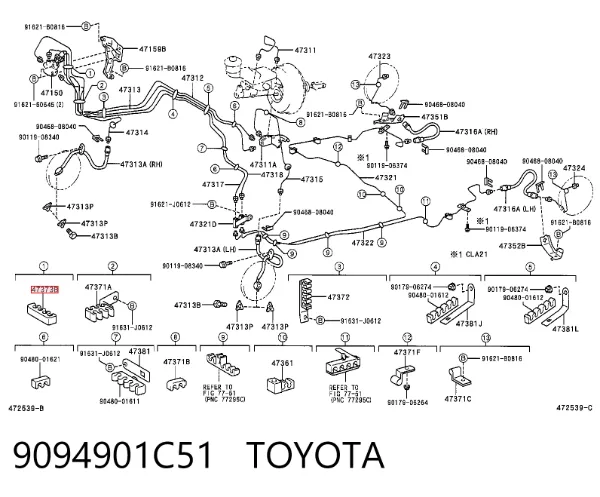  9094901C51 Toyota
