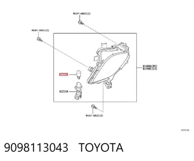 Bombilla TOYOTA 9098113043