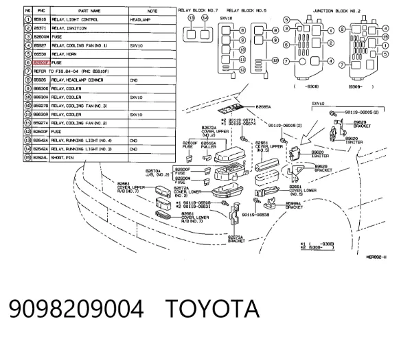  9098209004 Toyota