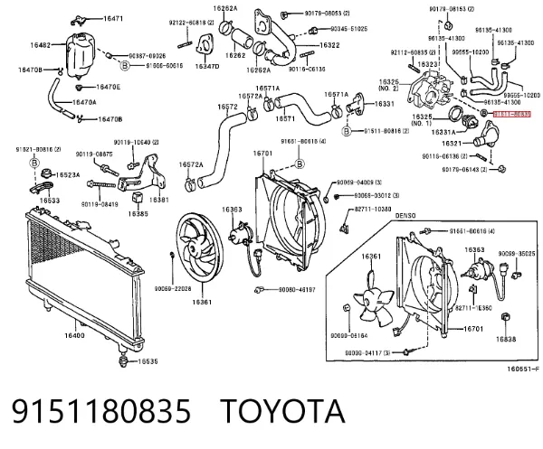  9151180835 Toyota
