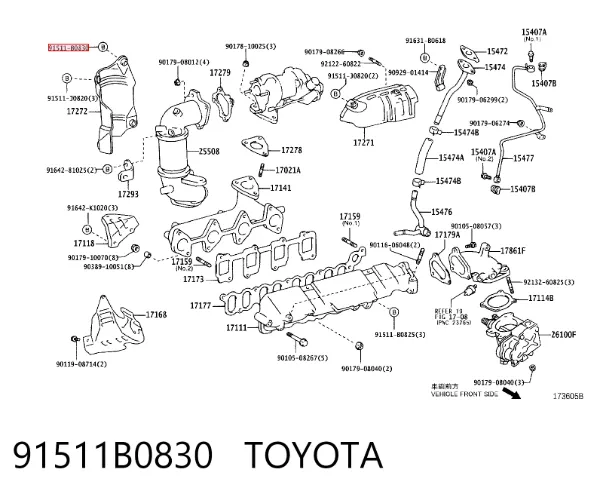  91511B0830 Toyota
