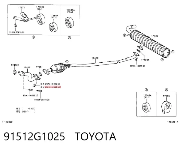  91512G1025 Toyota