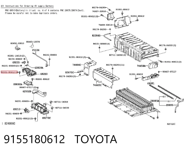  9155180612 Toyota