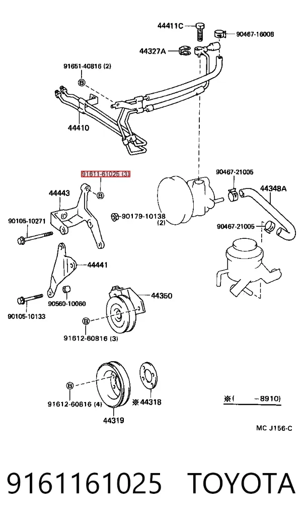  9161161025 Toyota
