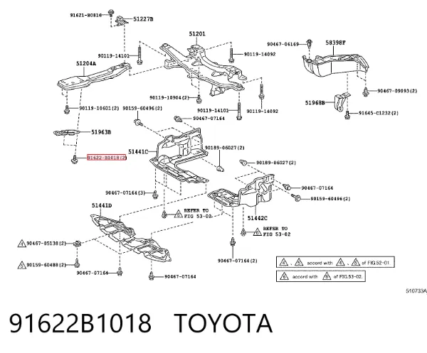  91622B1018 Toyota