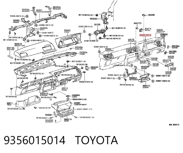  9356015014 Toyota