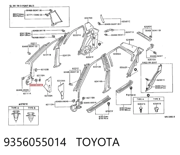  9356055014 Toyota