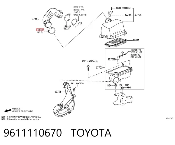  9611110670 Toyota