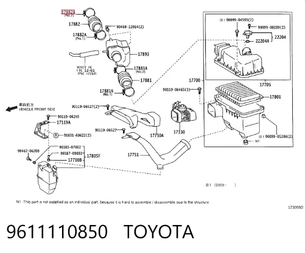  9611110850 Toyota