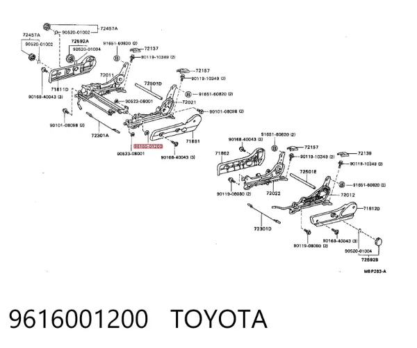  9616001200 Toyota