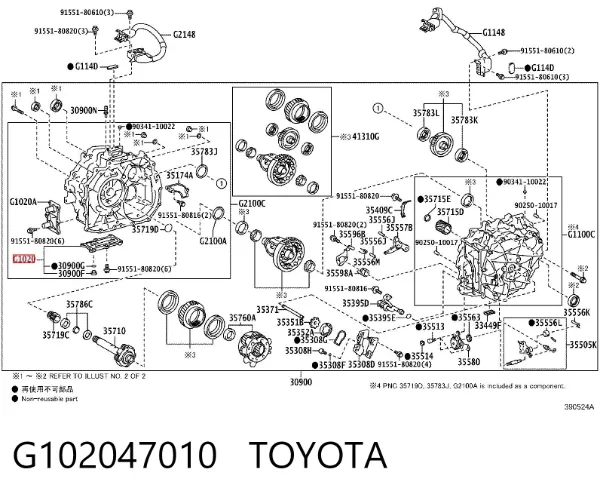  G102047010 Toyota