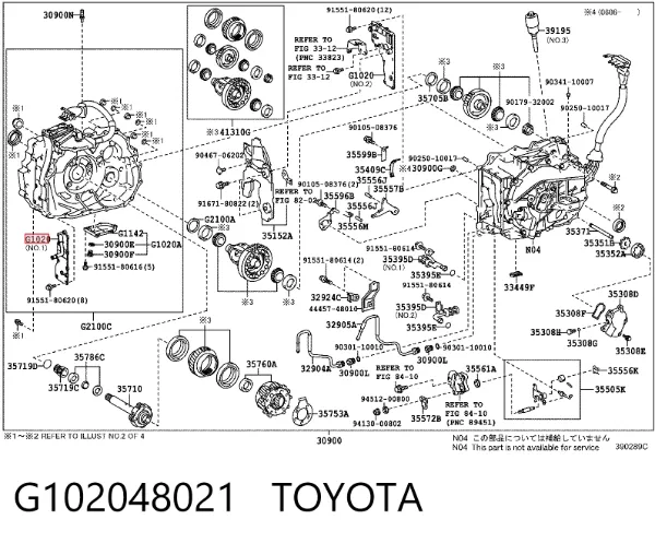  G102048021 Toyota