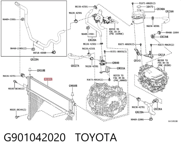 Radiador G901042020 Toyota