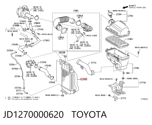 Intercooler JD1270000620 Toyota