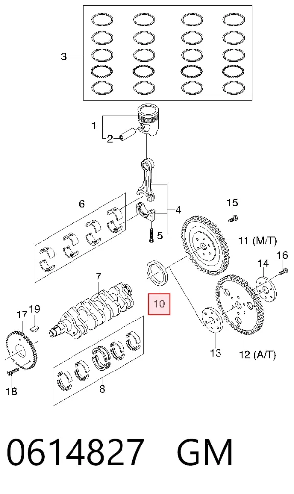 Retén de cigüeñal Alfa Romeo 159 939