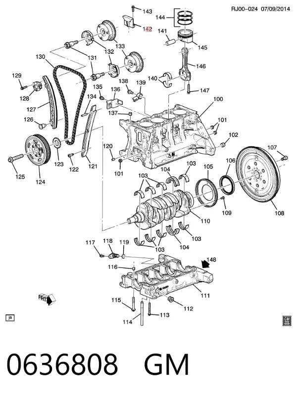 Tensor superior de cadena de distribución Opel Meriva A