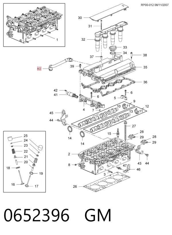 Tubo de ventilación del cárter Opel Astra H TWINTOP