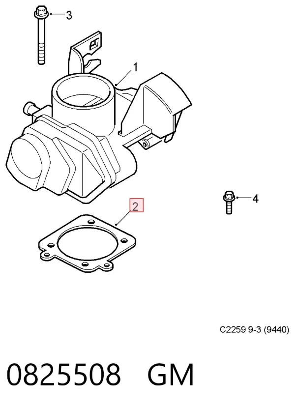 Junta cuerpo mariposa 90543950 Peugeot/Citroen