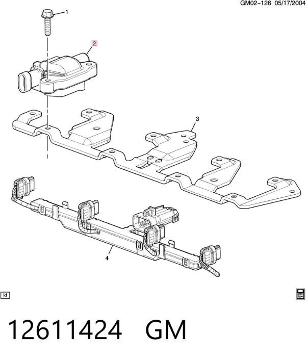Bobina 12611424 General Motors