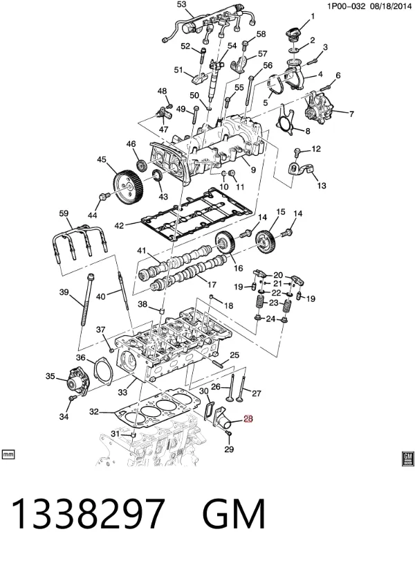 Termostato 1338297 General Motors