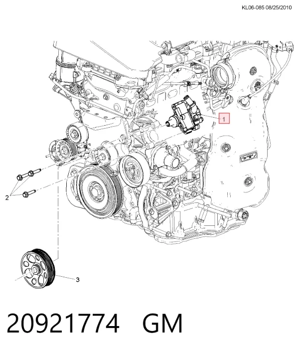 Bomba de dirección 20921774 General Motors