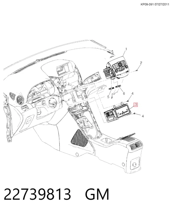 Radio 22739813 General Motors