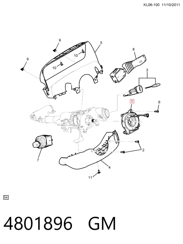 Anillo AIRBAG 4801896 General Motors