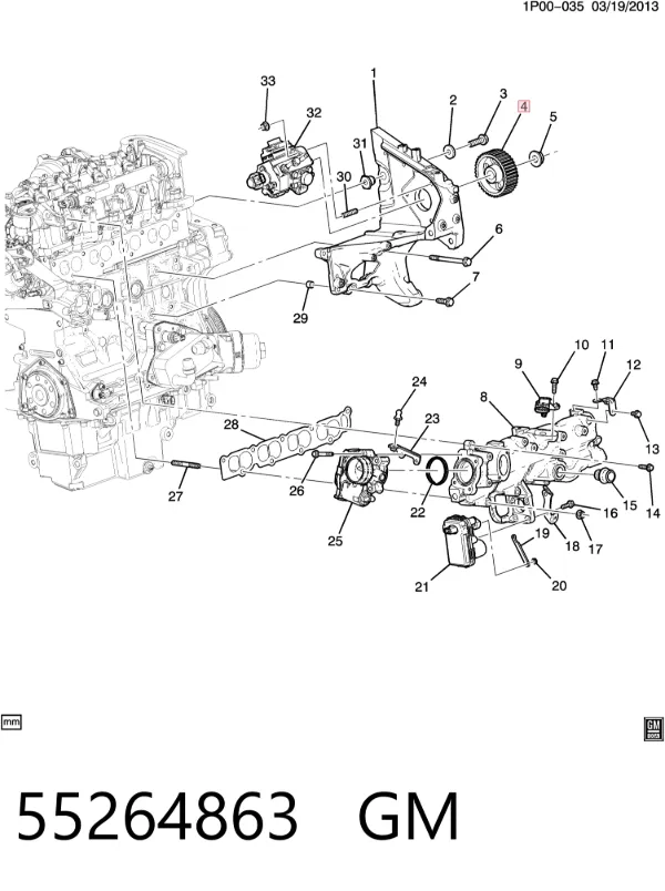 Correa distribución 55264863 Peugeot/Citroen