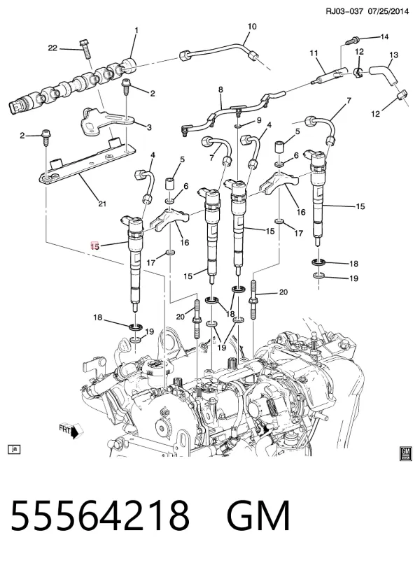 Inyector 55564218 General Motors
