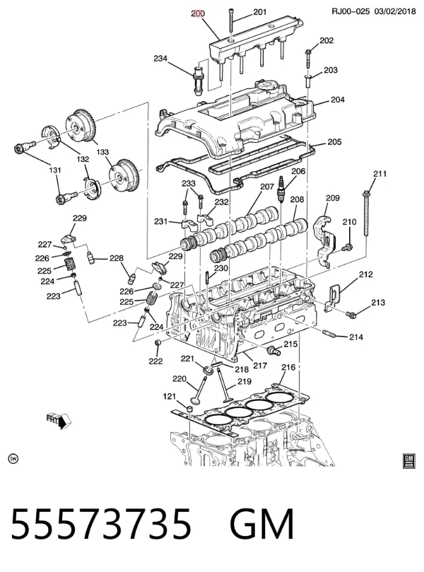 Bobina 55573735 General Motors