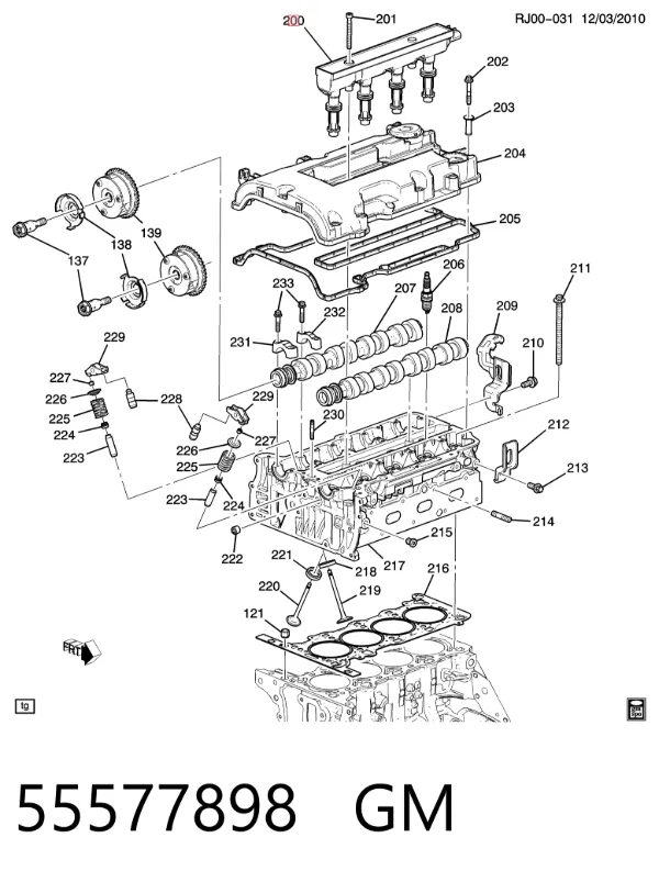 Bobina 55577898 General Motors
