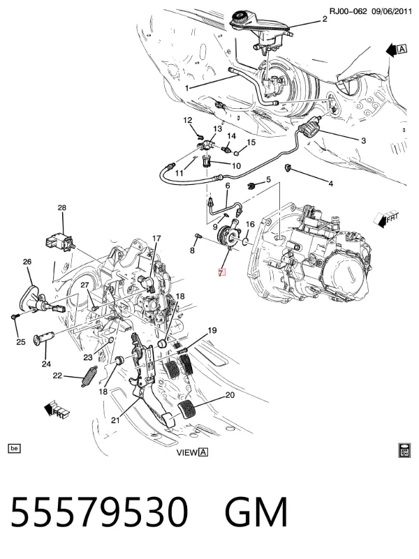 Desembrague central, embrague 55579530 General Motors