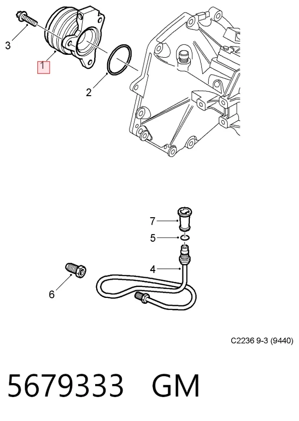 Desembrague central, embrague 5679333 General Motors