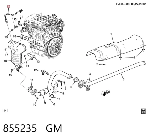 Sonda lambda 855235 General Motors