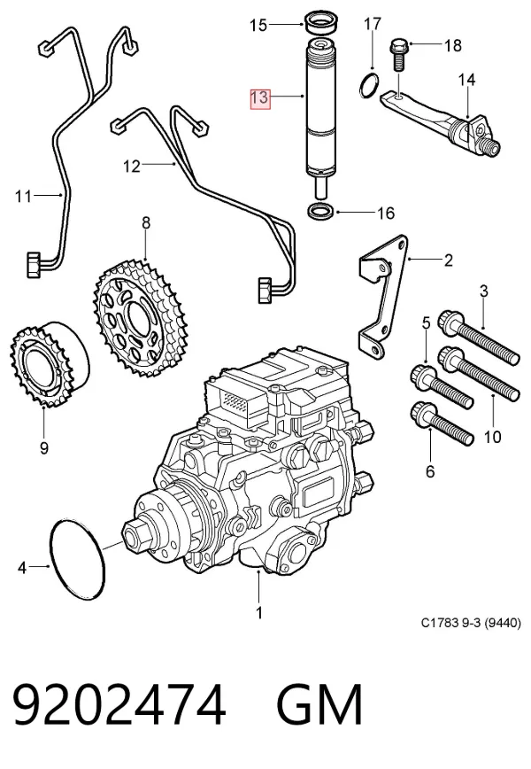 Inyector 9202474 General Motors