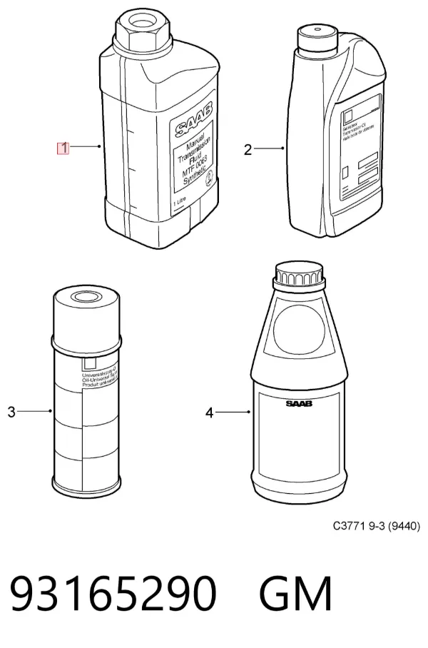 Aceite caja de cambios 93165290 General Motors