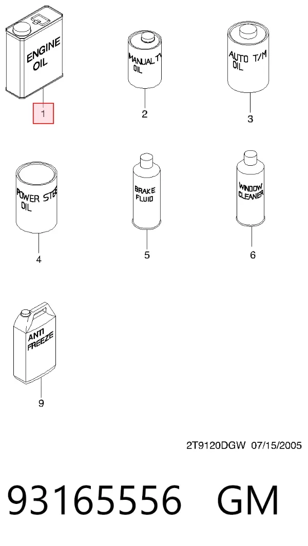 Aceite de motor 93165556 General Motors