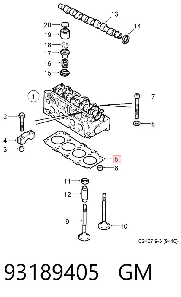 Junta de culata Fiat Stilo 192