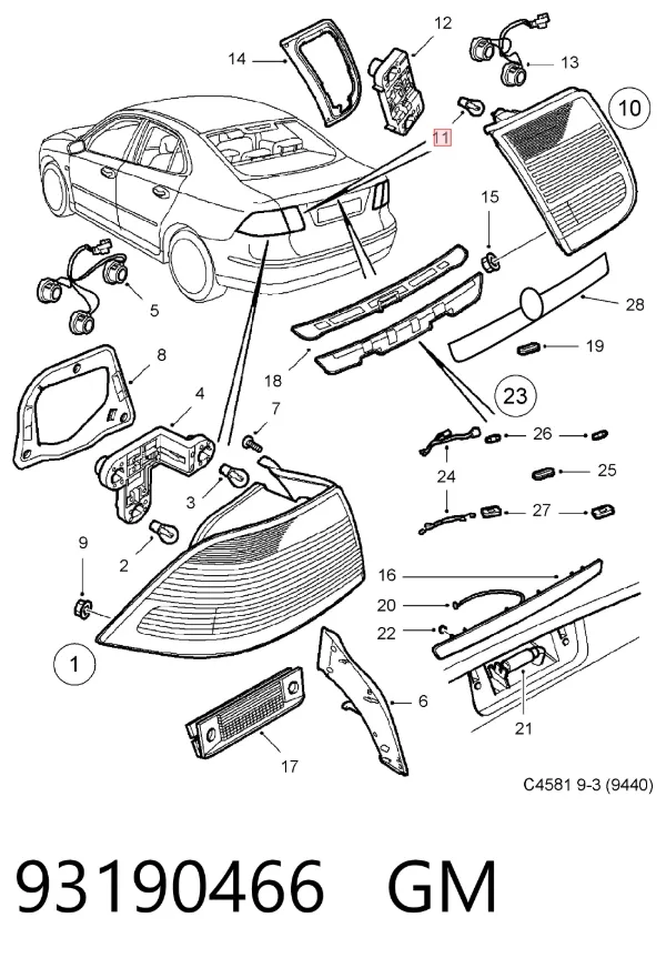 Bombilla 93190466 General Motors