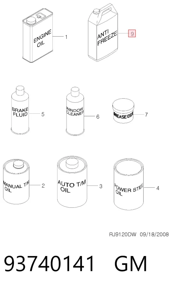 Liquido refrigerante 0L9999011 Honda