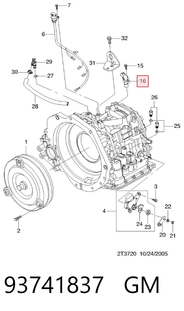 Sensor de velocidad Chevrolet Aveo III